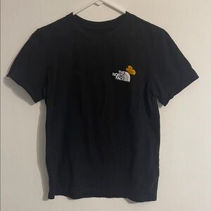 The North Face Black Tee with Yellow Accent